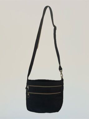 Travelon Anti-Theft Travel Black Crossbody Shoulder Bag w/ Locking Zippers NWOT